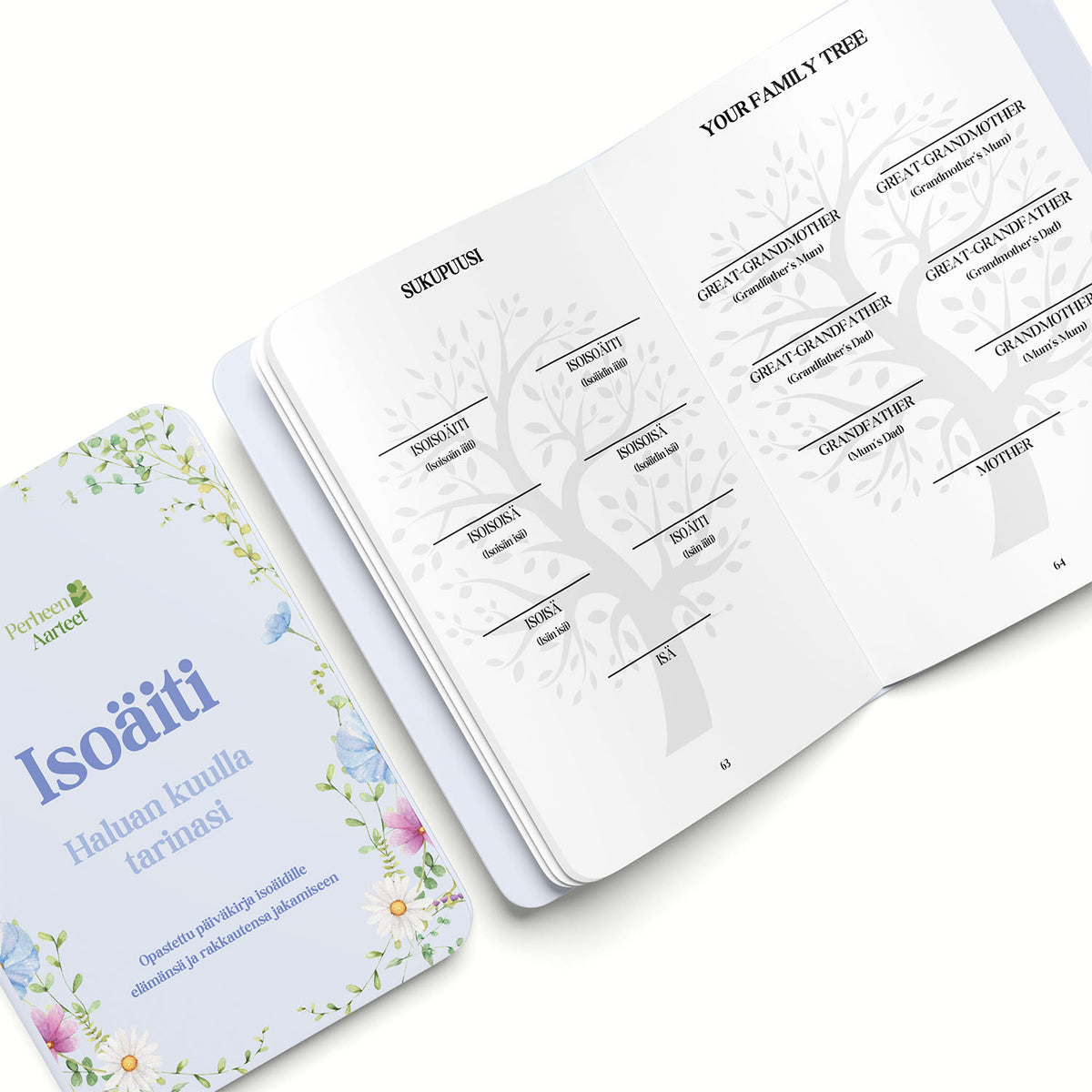 Isoäidin muistot – Opastettu päiväkirja